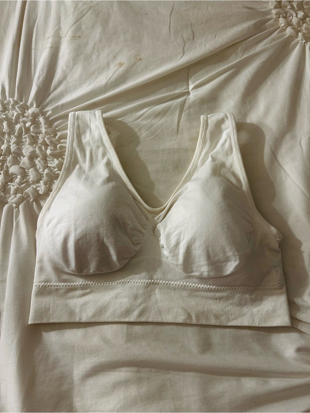 Women’s Seamless Padded Bralette - White
